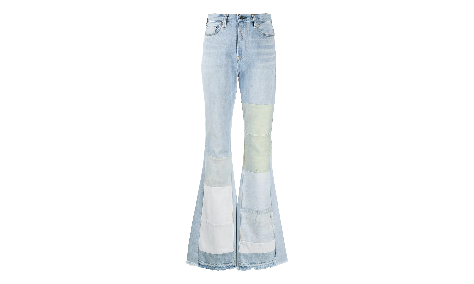 Reconstructed Flare Jeans Patch "Multi Indigo" Y0W01405RD MUI
