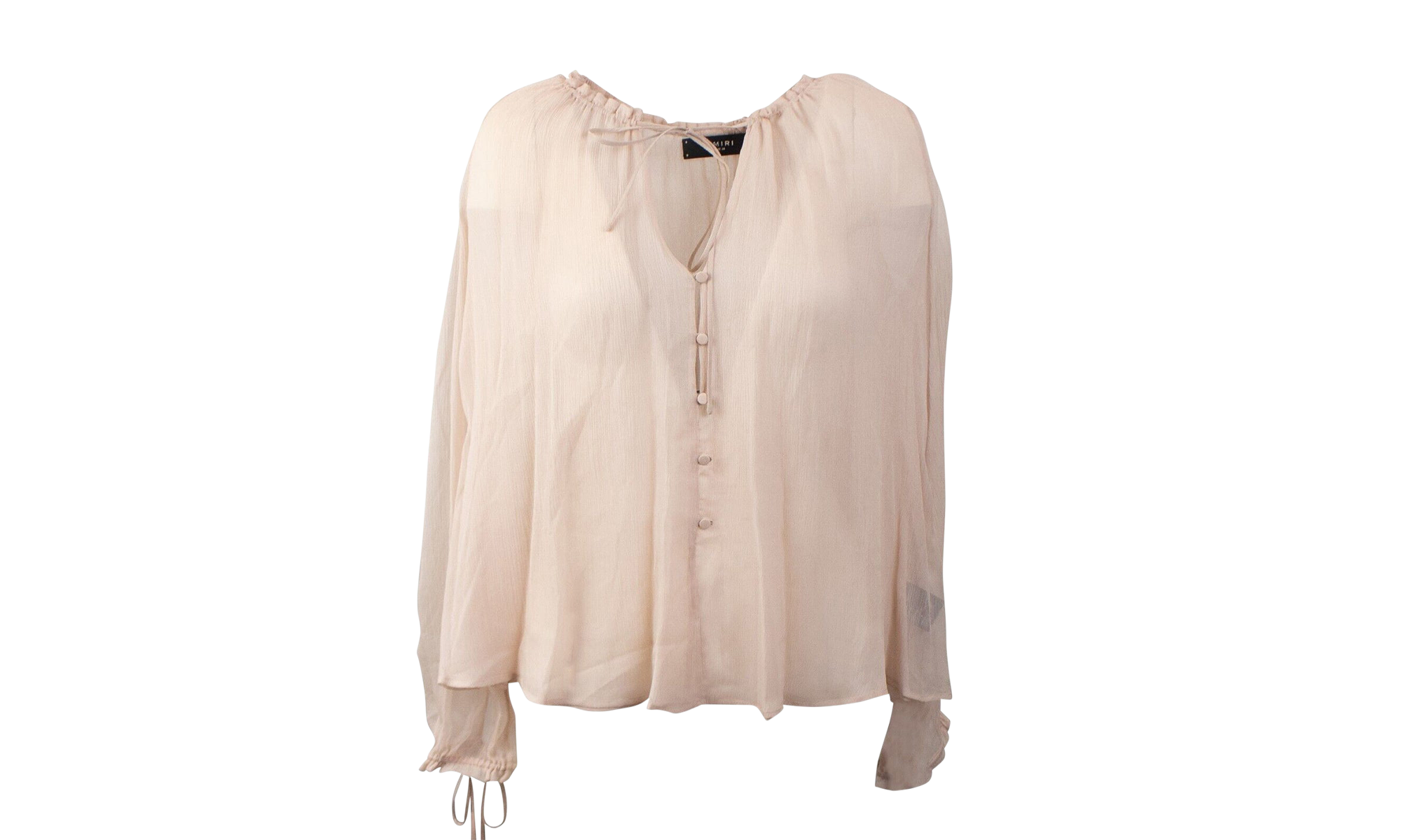 Crinkle Chiffon Blouse "Nude" AMR XTPS 0248