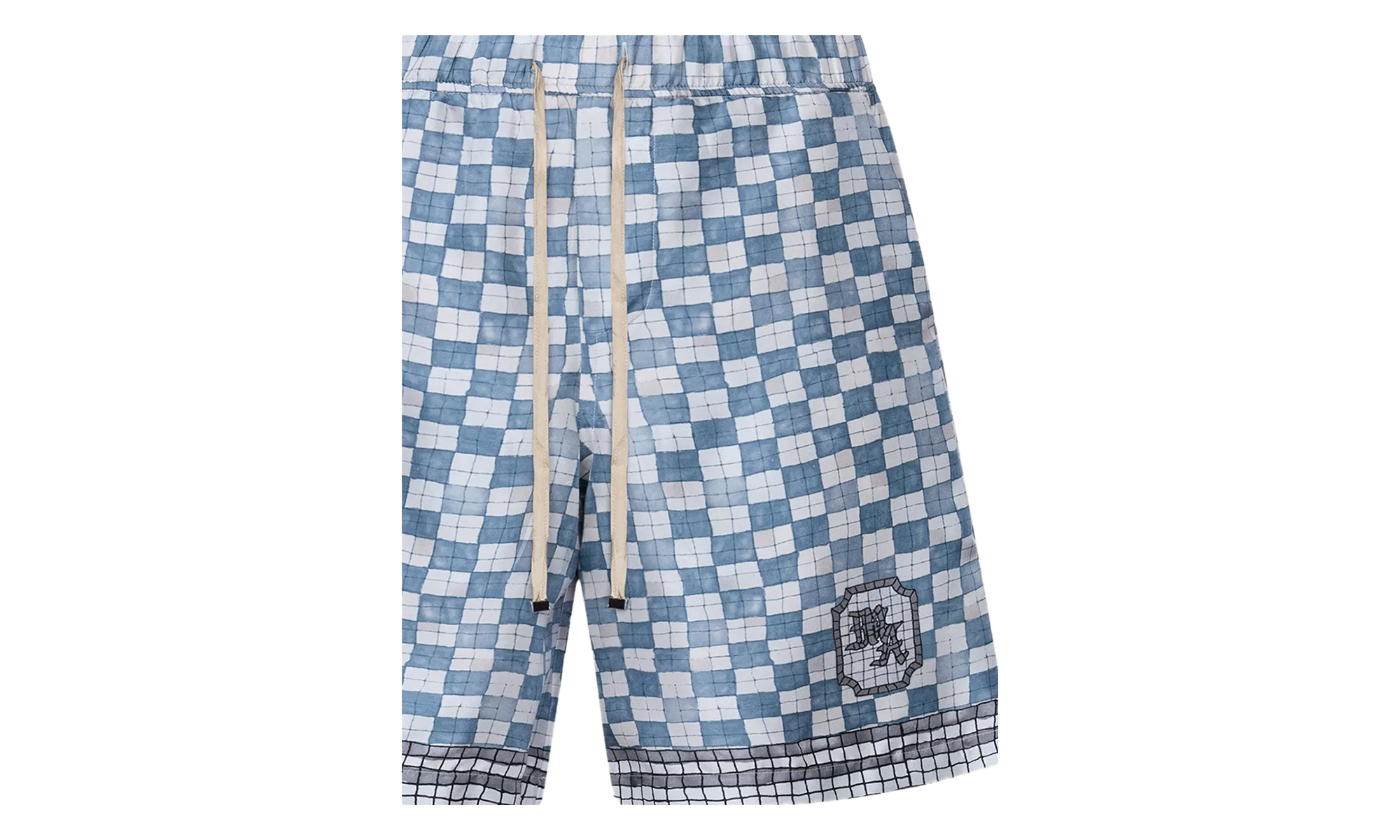 MA Checkered Shorts "Steel" AMBMSO1037 396