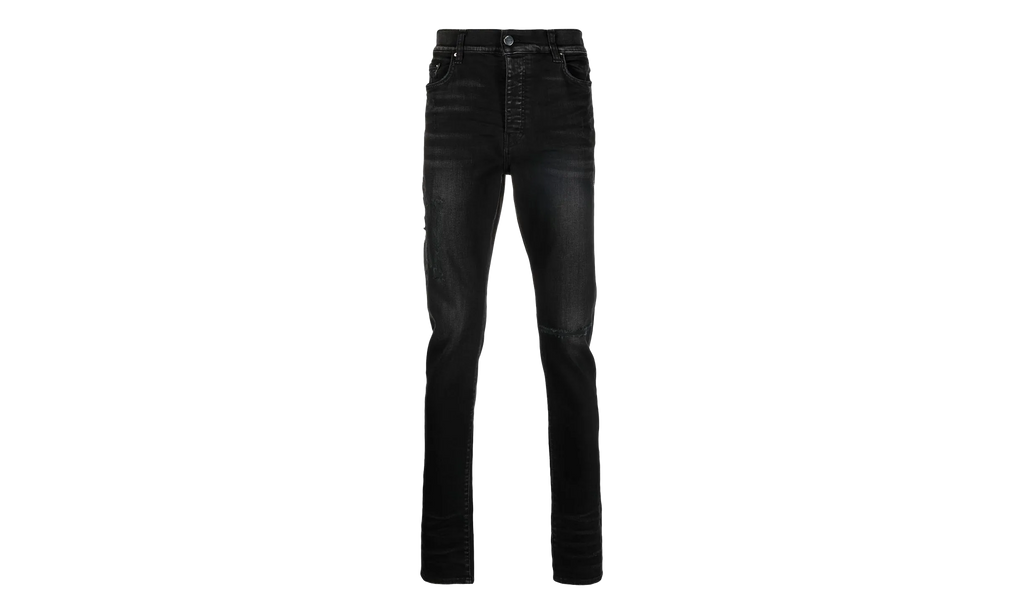 Distressed Logo Jeans "Aged Black" PS23MDS007 023