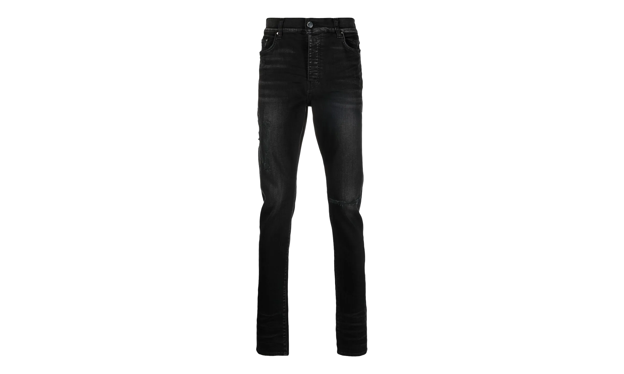 Distressed Logo Jeans "Aged Black" PS23MDS007 023