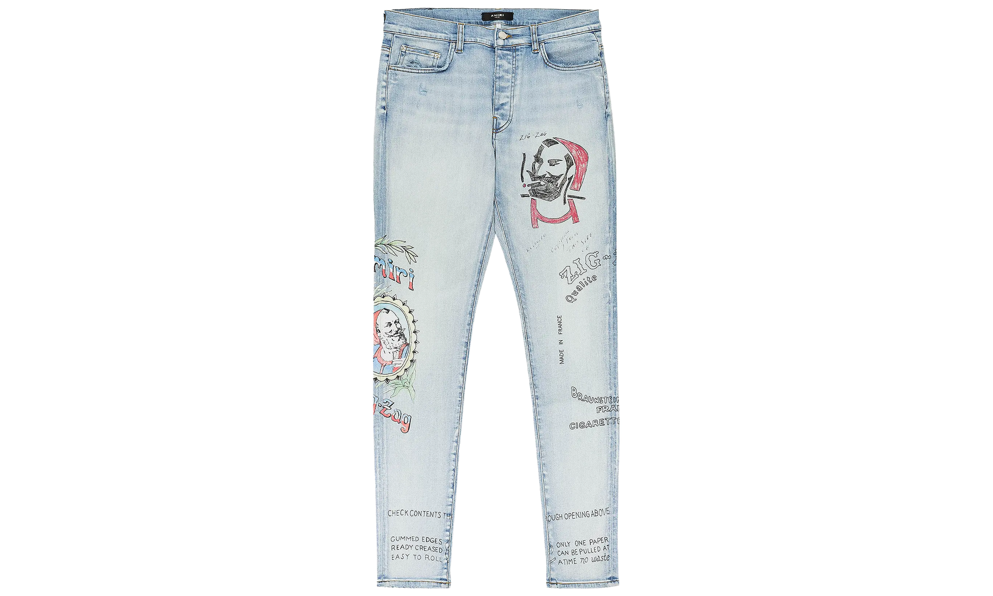 ZIG ZAG JEAN "Light Indigo" SS22MDS023
