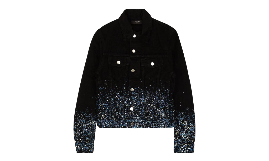 Black Crystal Painter Trucker Jacket "Black" AMIRI BLACK CRYSTAL PAINTER TRUCKER