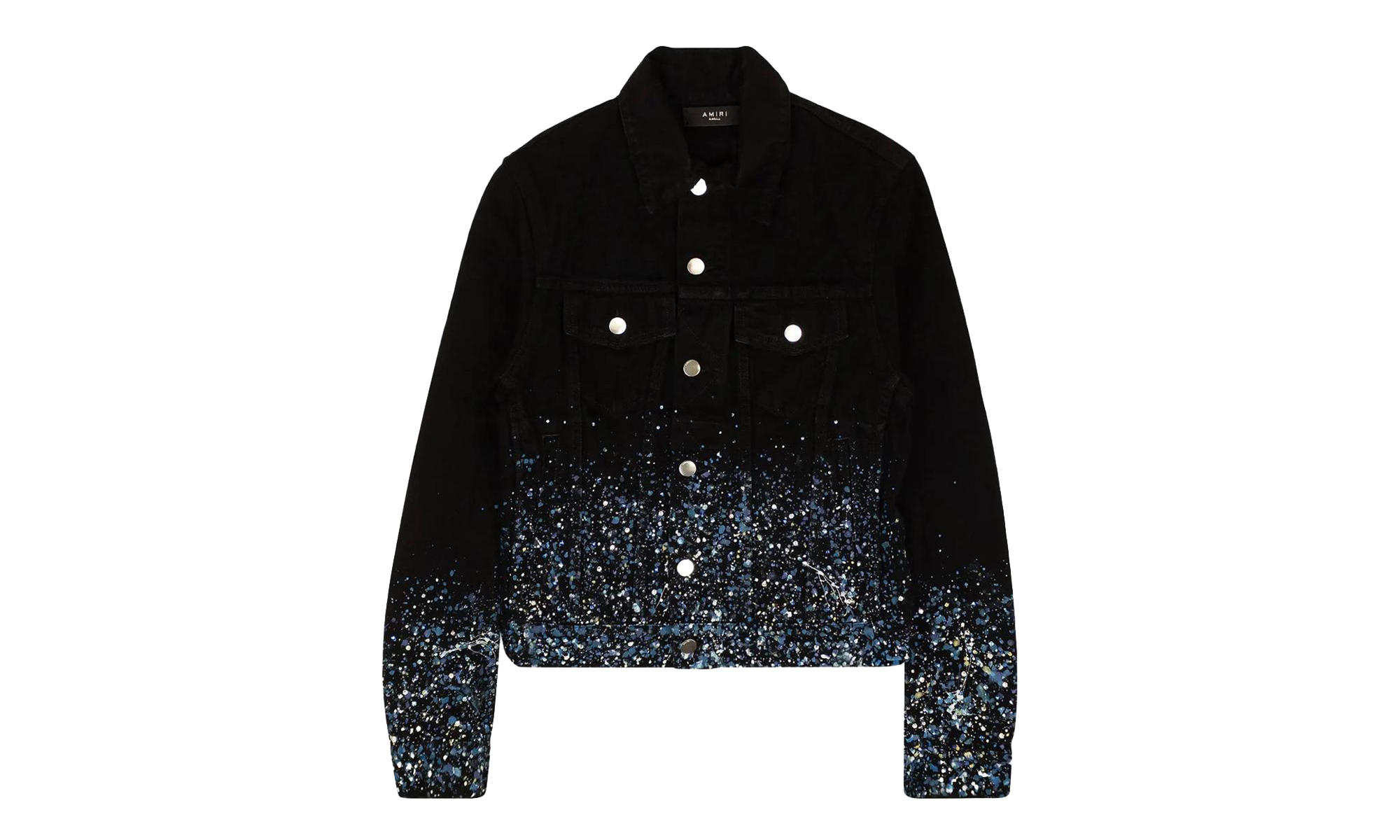 Black Crystal Painter Trucker Jacket "Black" AMIRI BLACK CRYSTAL PAINTER TRUCKER