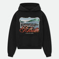 Rhude Black x Harrods Cotton Lago Di Como Hoodie