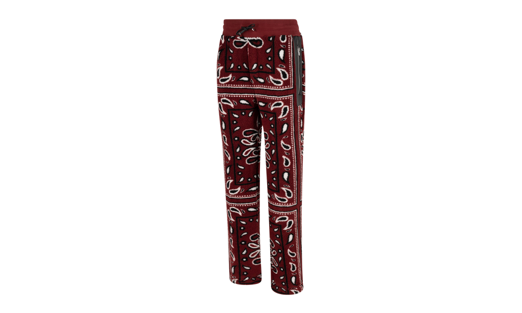 Printed Bandana Polar Fleece Pants "Red / Multi" MKP002 643