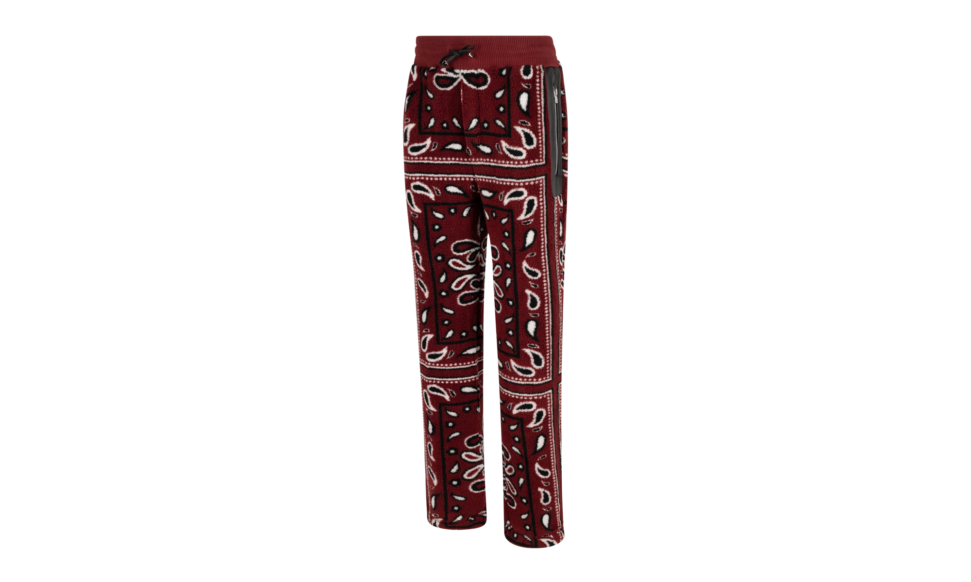 Printed Bandana Polar Fleece Pants "Red / Multi" MKP002 643