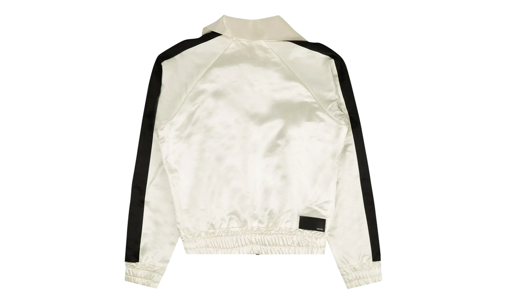 Full Zip Satin Track Jacket "White" MJT001 111 WHIT
