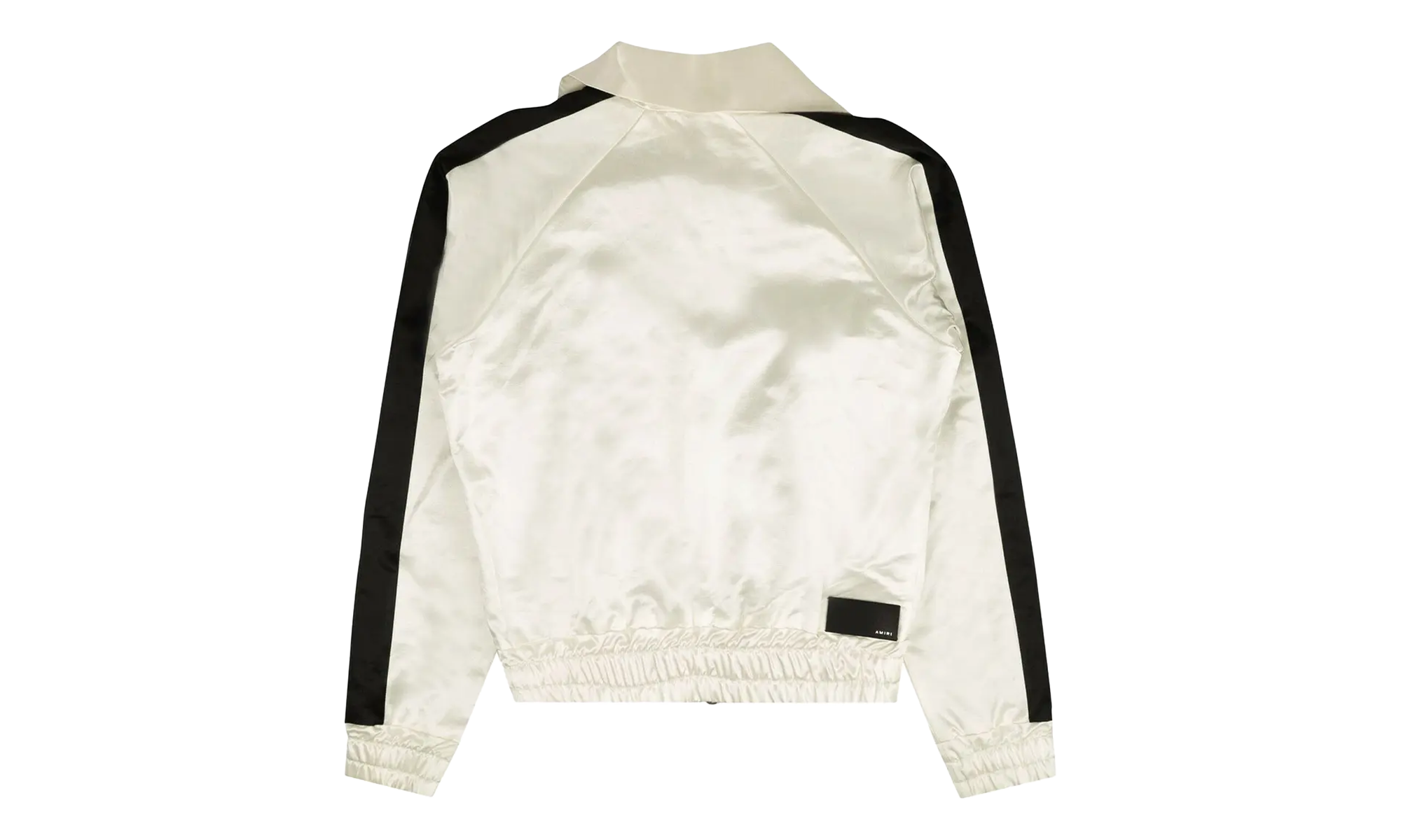 Full Zip Satin Track Jacket "White" MJT001 111 WHIT