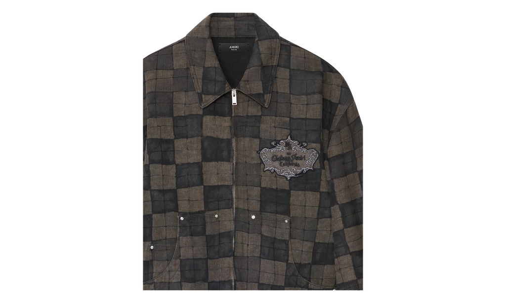 Checkered Work Jacket "Brown" AMOUJA1103 210
