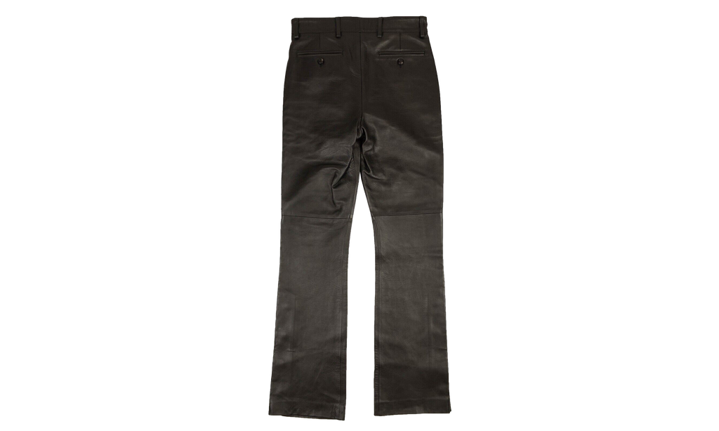 Leather TailoKick Flare Pants "Black" MLP009 001