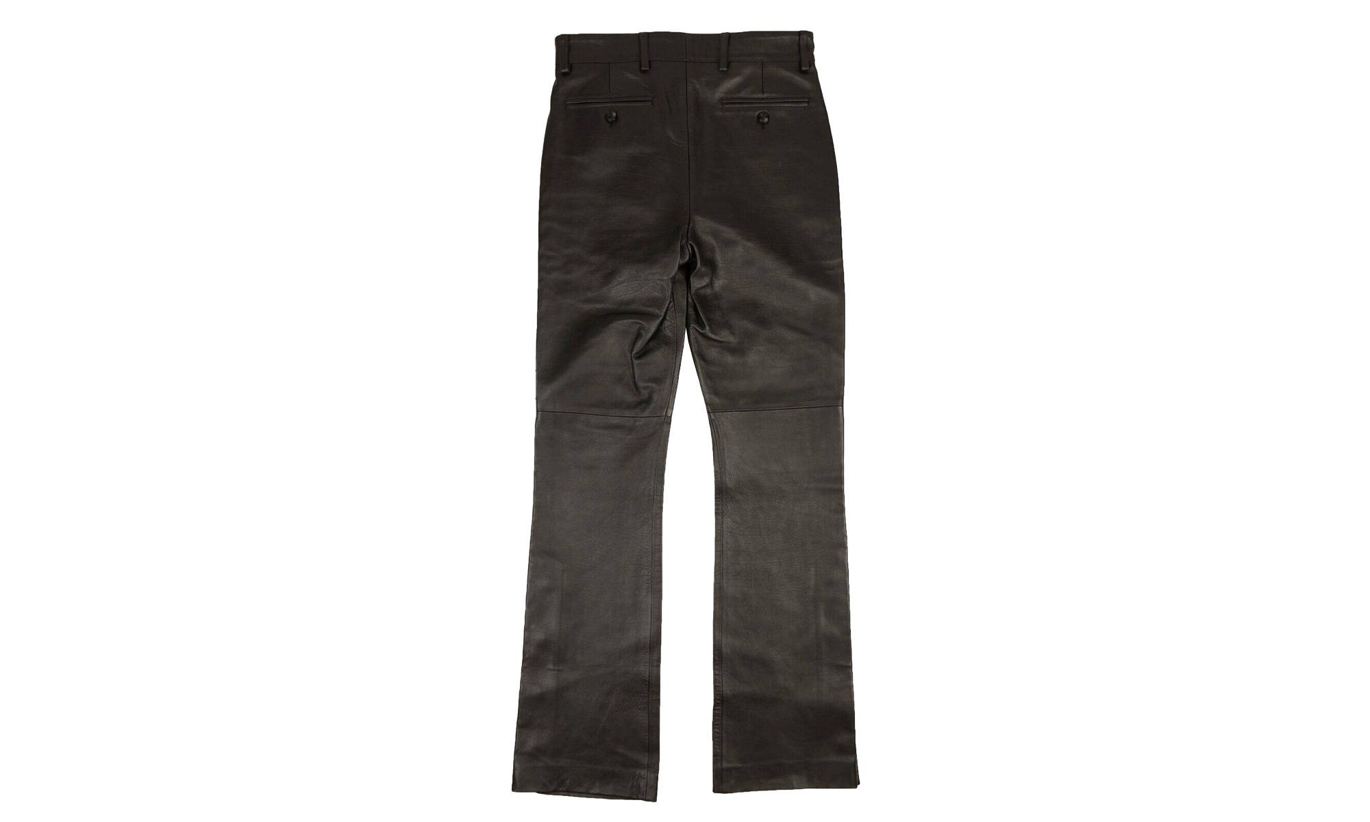 Leather TailoKick Flare Pants "Black" MLP009 001