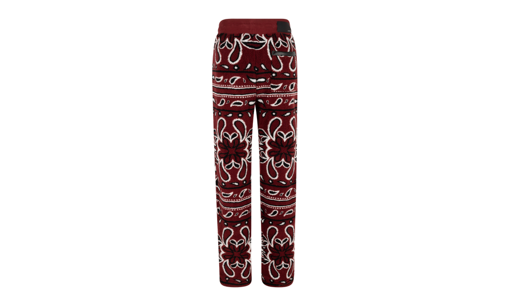 Printed Bandana Polar Fleece Pants "Red / Multi" MKP002 643