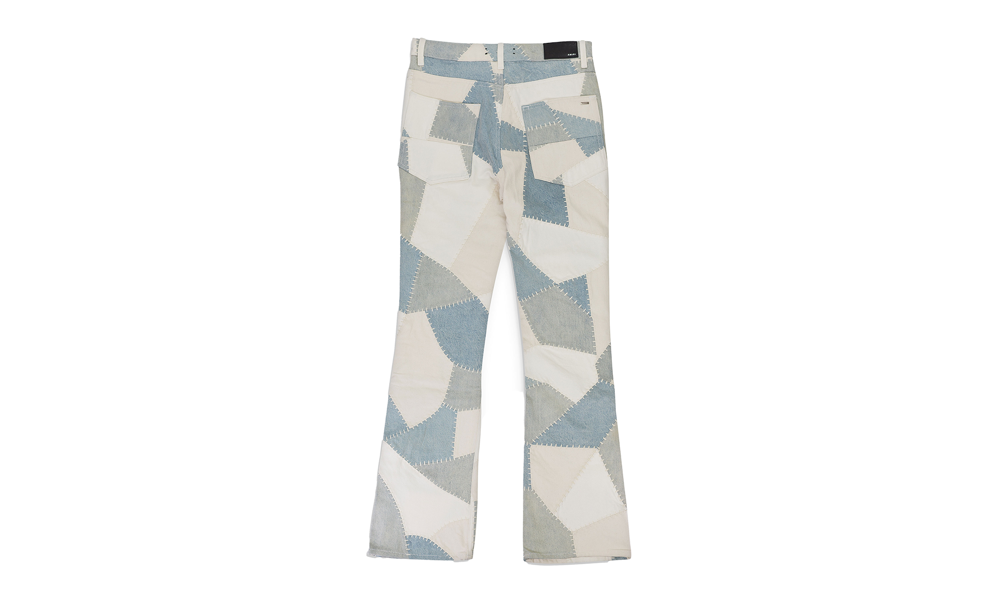 PATCHWORK FLARE JEAN "Alabaster" SS22MDF002