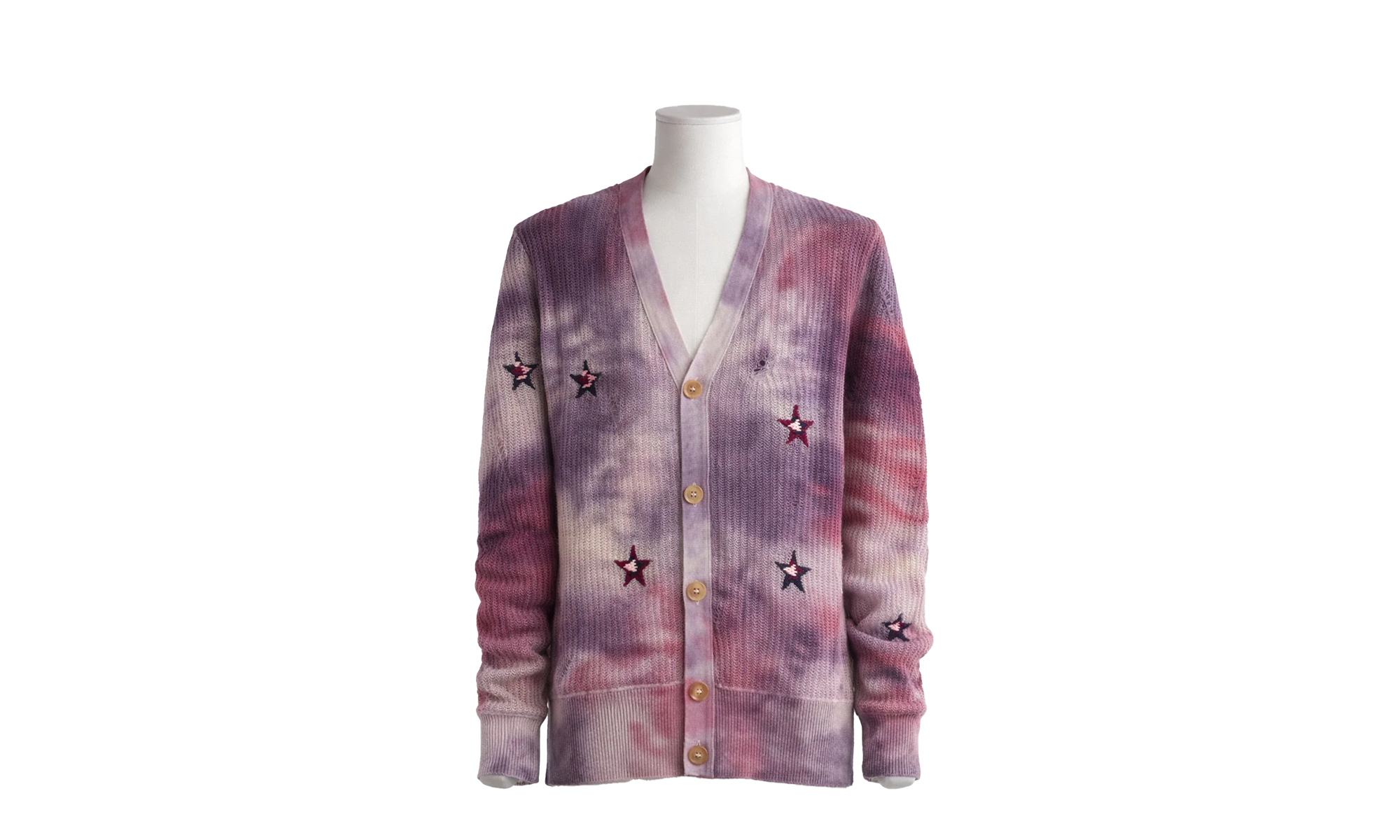 Tie Dye Stars Cardigan Sweater "Multi-Color" Y0W05279CC MUL
