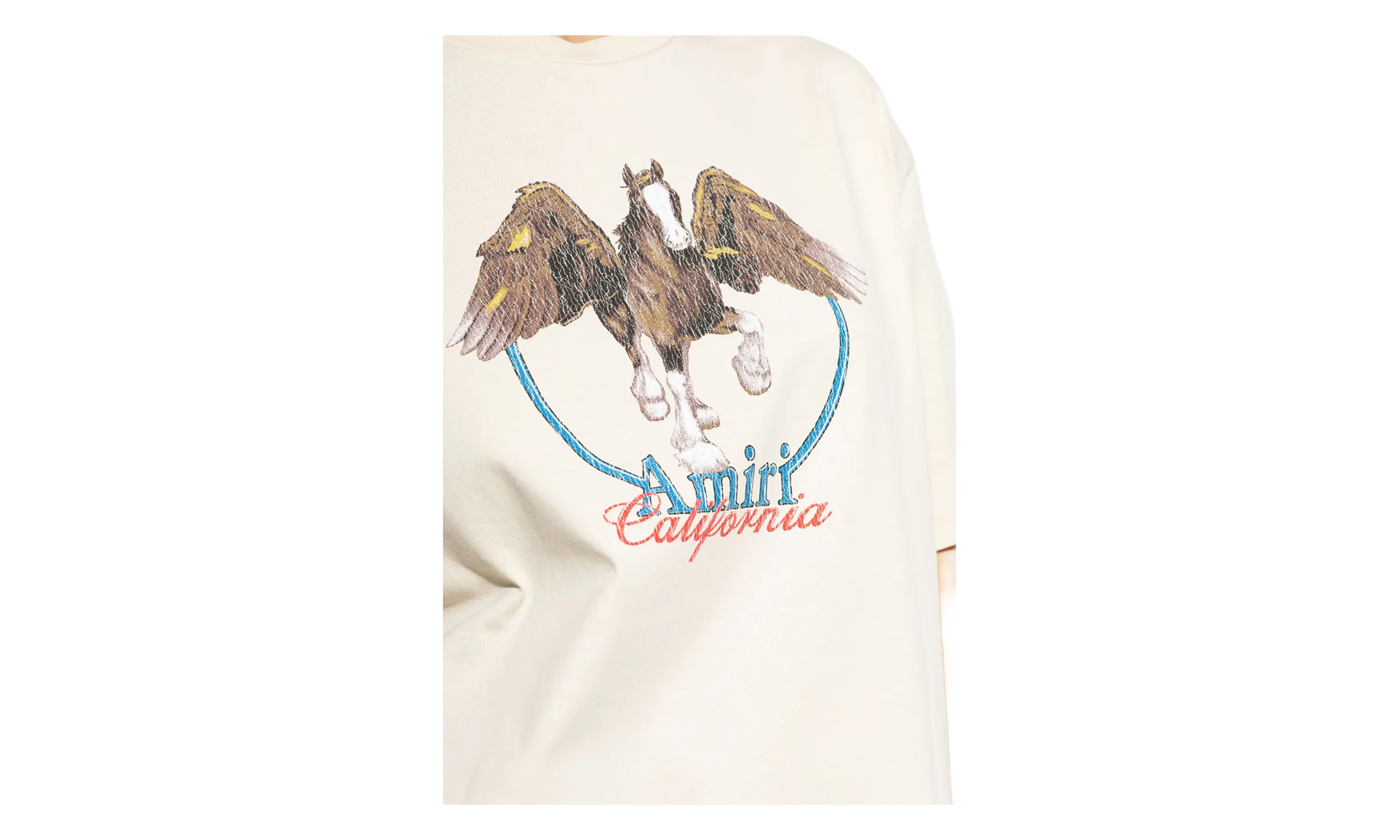 Pegasus Logo Short Sleeve T-Shirt "Alabaster" AWJYTE1044 271