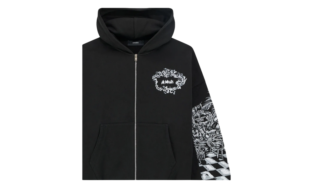 Chateau Sketch Zip-Up Hoodie "Black" AMTOJR1099 001