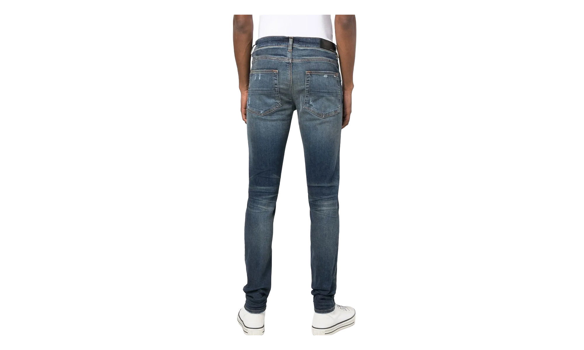 Broken Denim Jeans "Deep Classic Blue" PXMD004 403