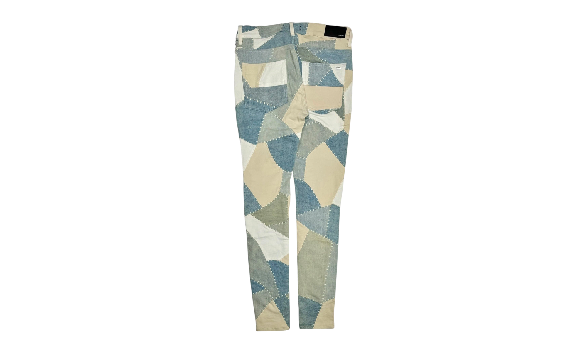 Skinny Denim Patchwork Jeans "Alabaster" S22MDF030 271