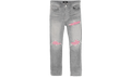 MX1 Ultrasuede Patch Jeans "Concrete Grey Pink" AMDNSY1120 569
