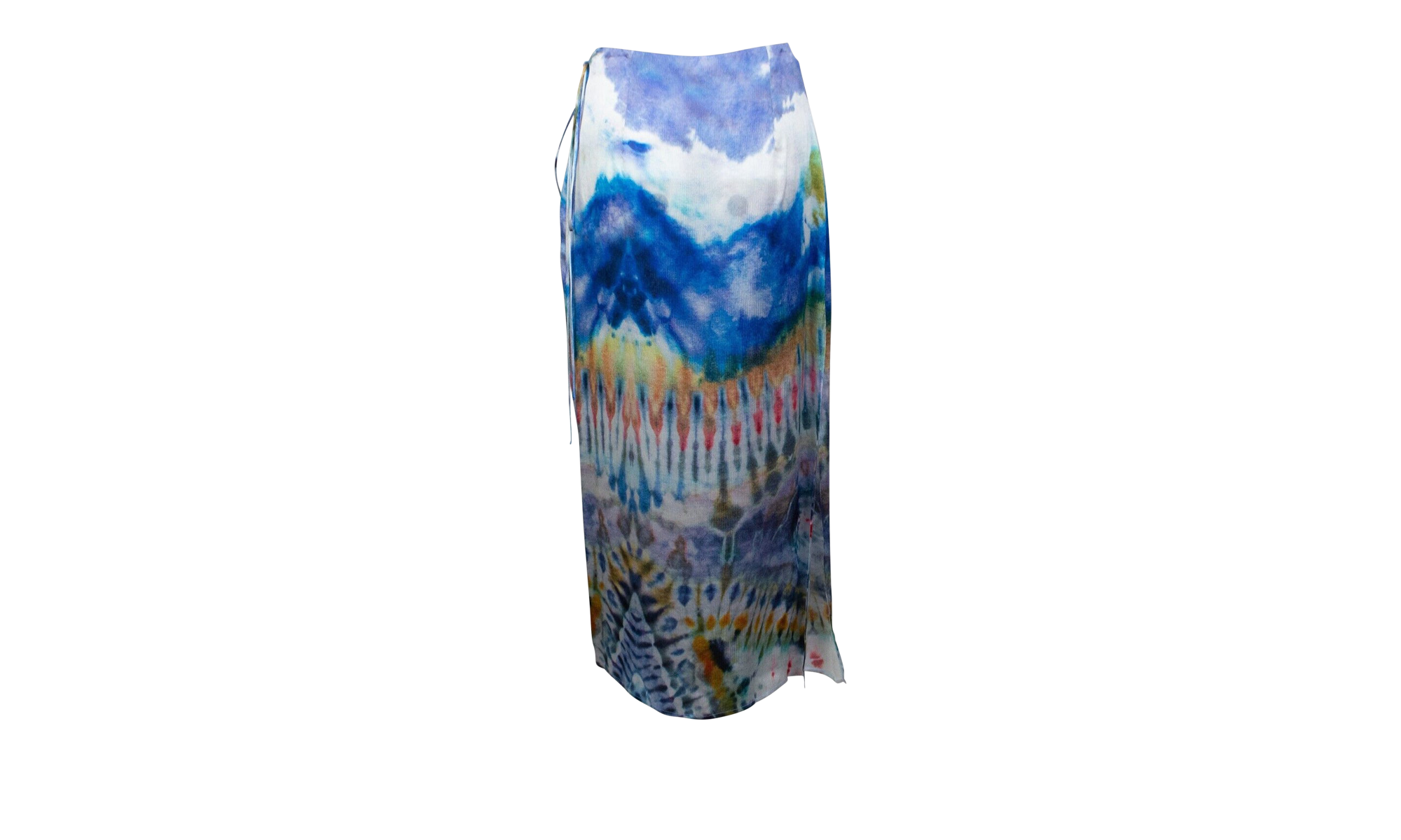 Tie Dye Wrap Skirt "Multicolored" AMR-XBTM-0120