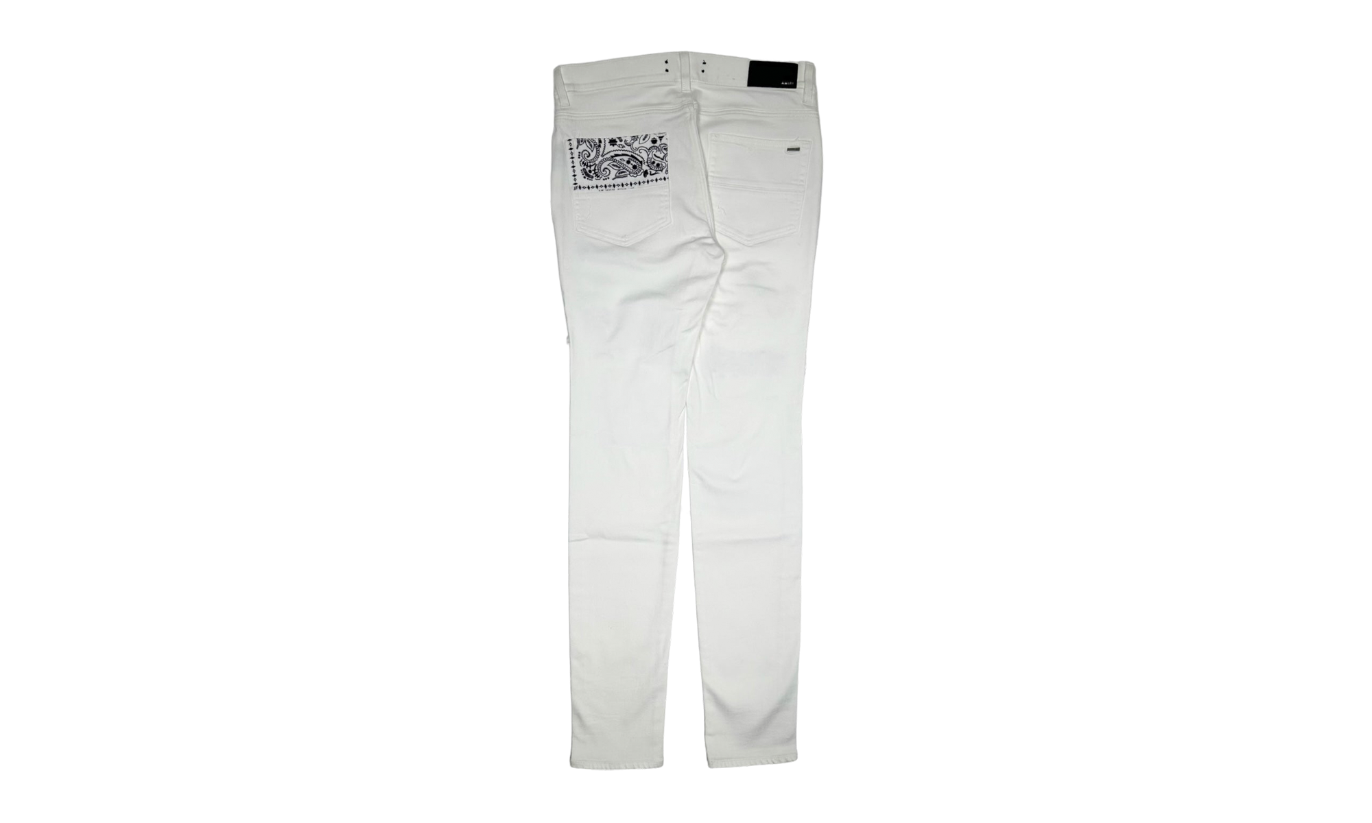 Vintage Bandana Art Patch Jeans "White" PS22MDS023 140