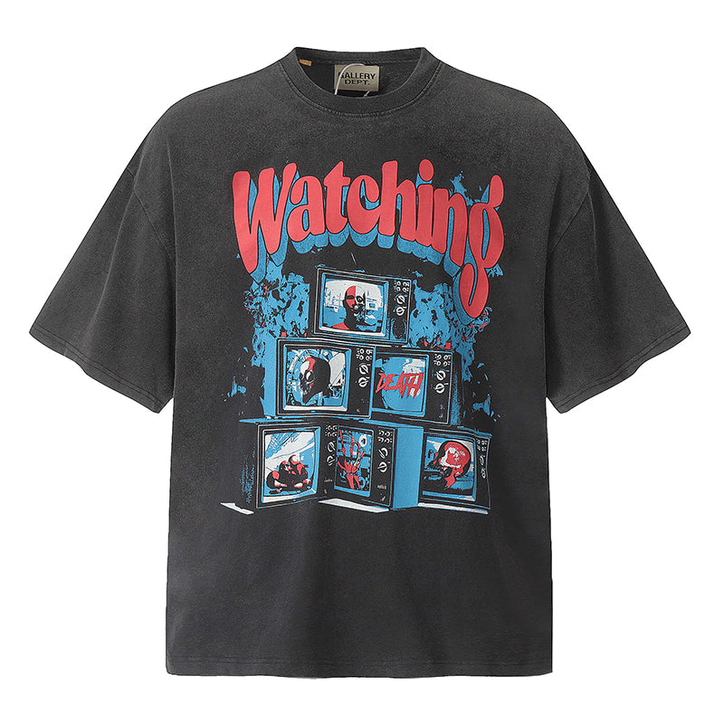 Gallery Dept. Letter Print Cotton T-Shirt