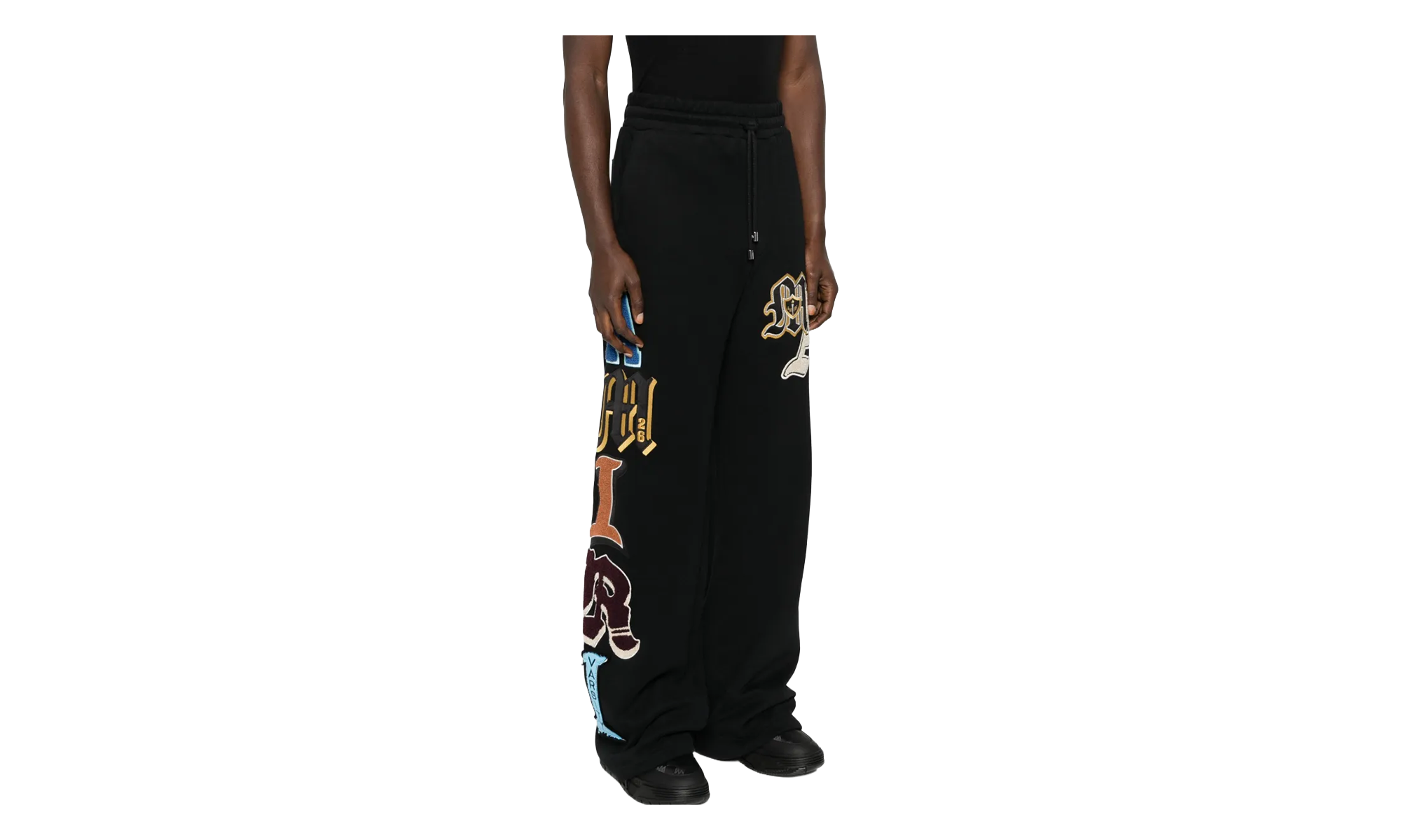 Varsity Patch Sweatpant "Black" AMBMPA1020 001