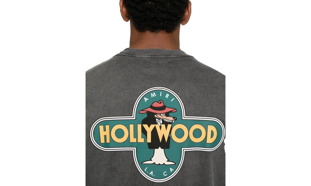 Hollywood Wolf Tee "BLACK" AMJYTE1266