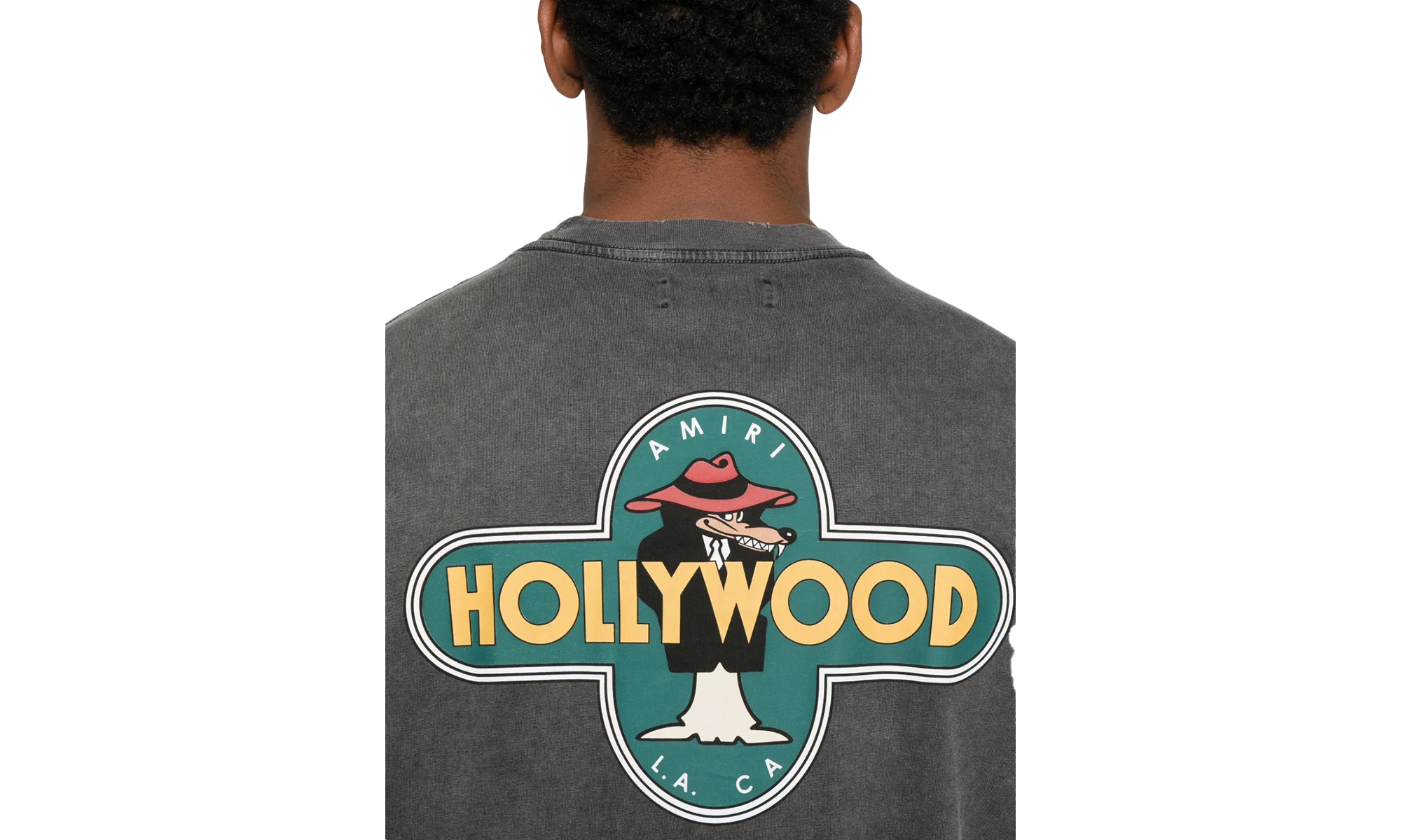 Hollywood Wolf Tee "BLACK" AMJYTE1266
