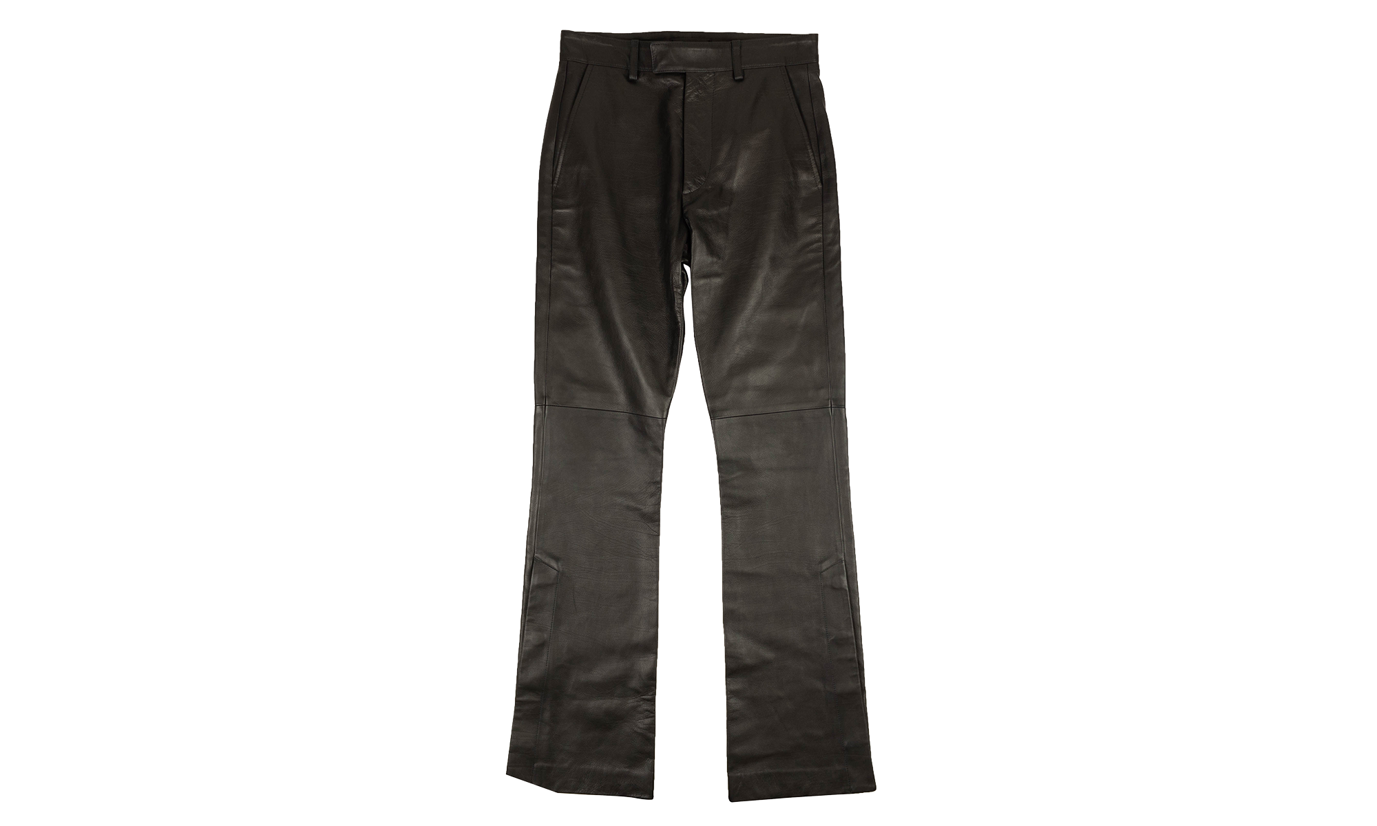 Leather TailoKick Flare Pants "Black" MLP009 001