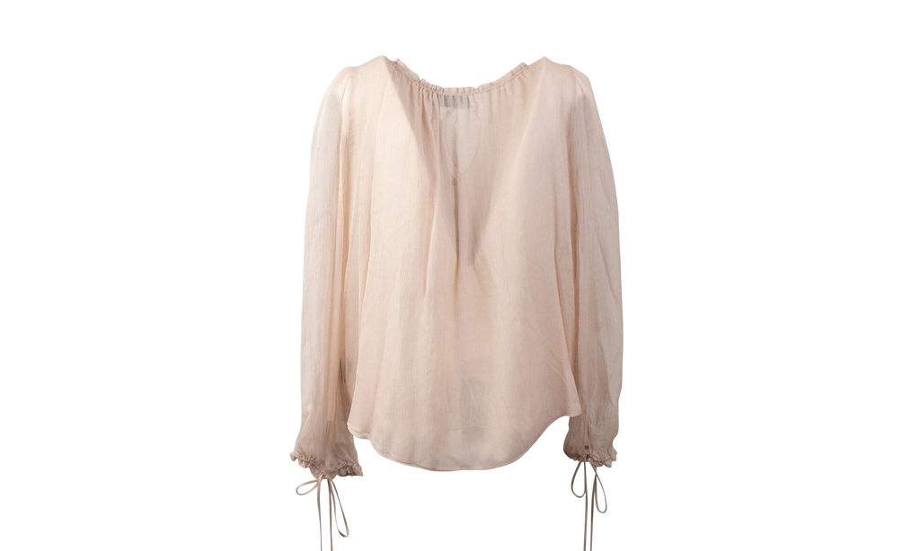 Crinkle Chiffon Blouse "Nude" AMR XTPS 0248
