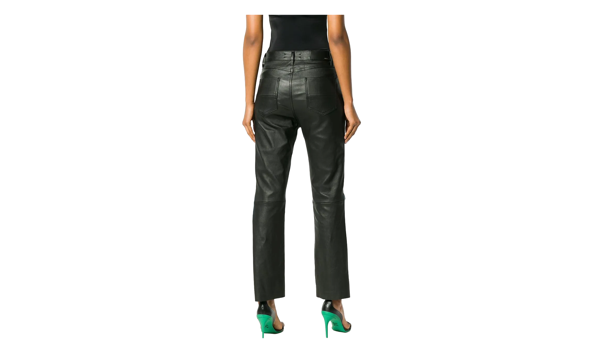 Denim Leather Pants "Blue" WBLTD CRFINK