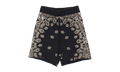BANDANA BLEACH SHORTS "Black" PF22MJB082
