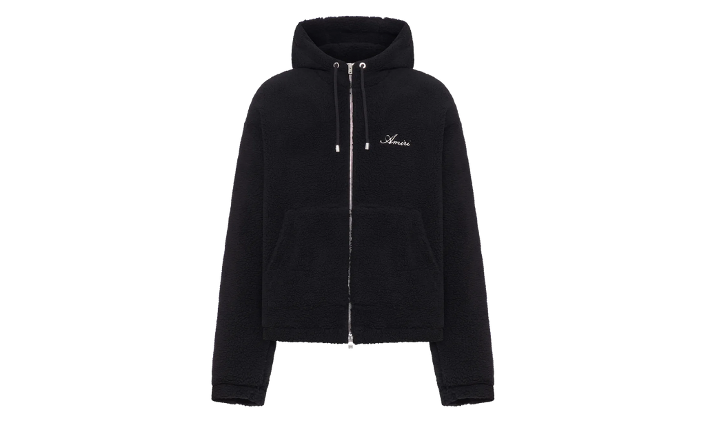 Bones Fleece Zip Hoodie "Black" AMOUJA1010 001