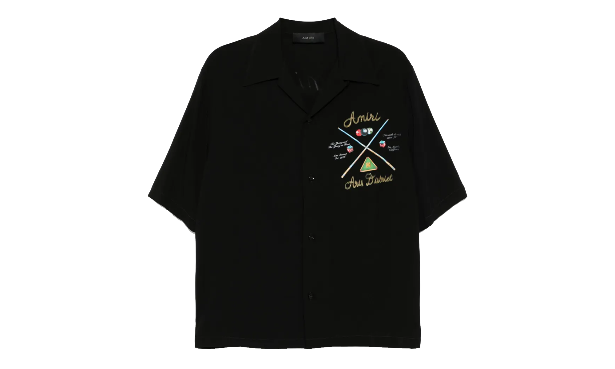Pool Cue Bowling Shirt "Black" AMSTCA1078 001