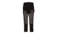 Denim Leather Workman Pants "Black" MDS121 001