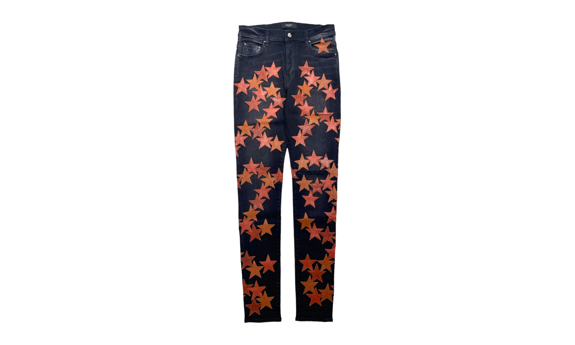 Leather Star Patch Jeans "Chemist - Aged Black" SS22MDS022 23