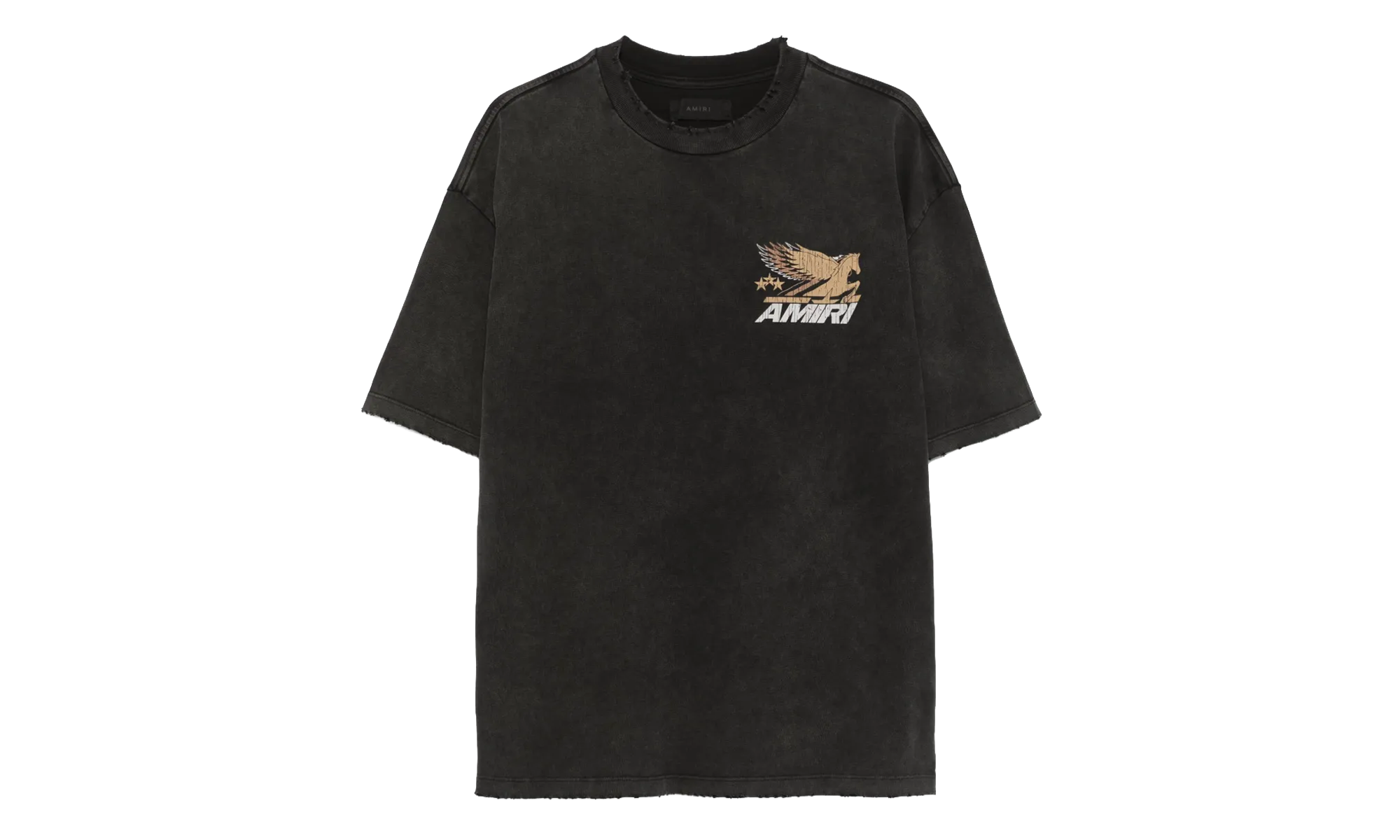 Vintage Pegasus Logo Short Sleeve T-Shirt "Black" AMJYTE1142 001