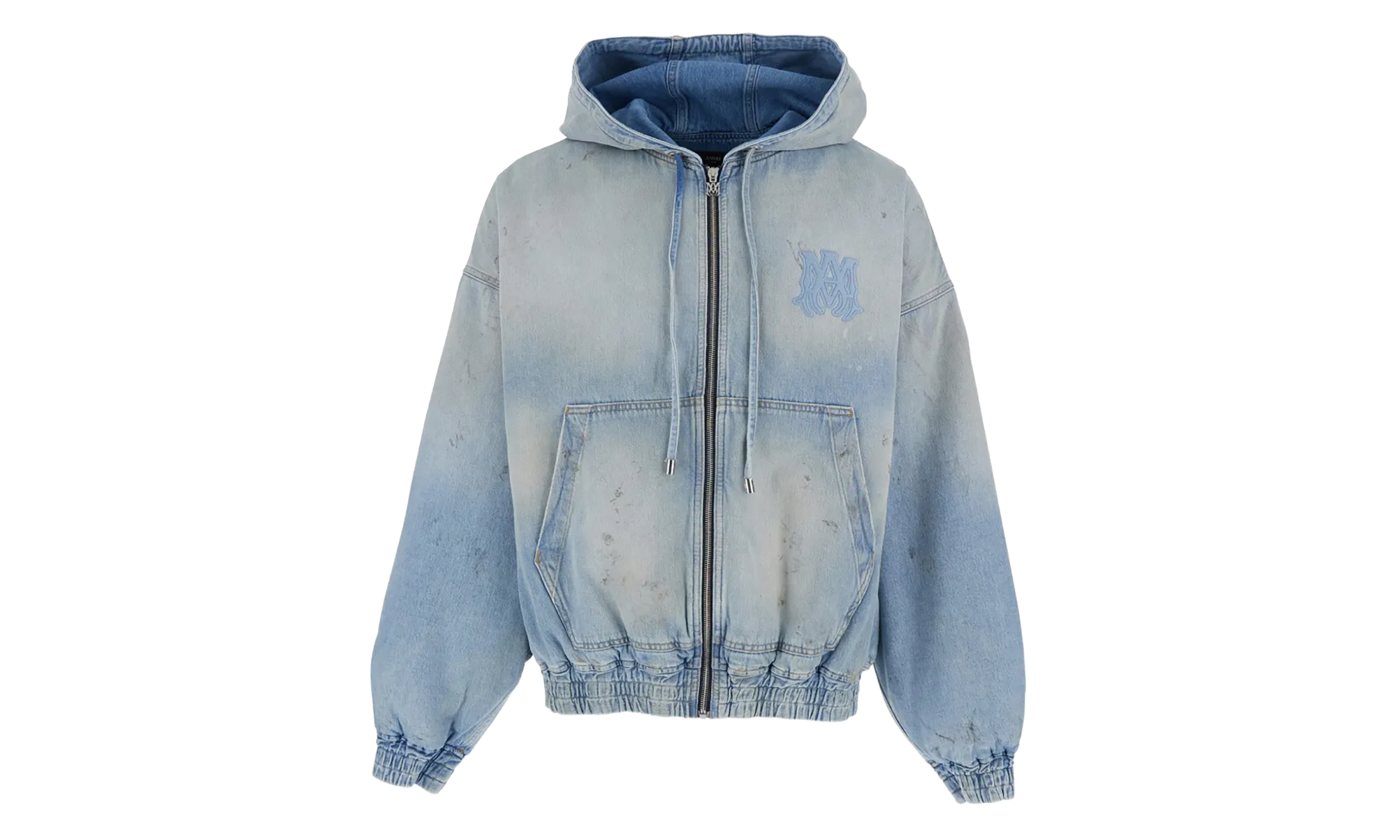 MA Denim Zip Hoodie "Perfect Antique Indigo" AMOUJA1037 543