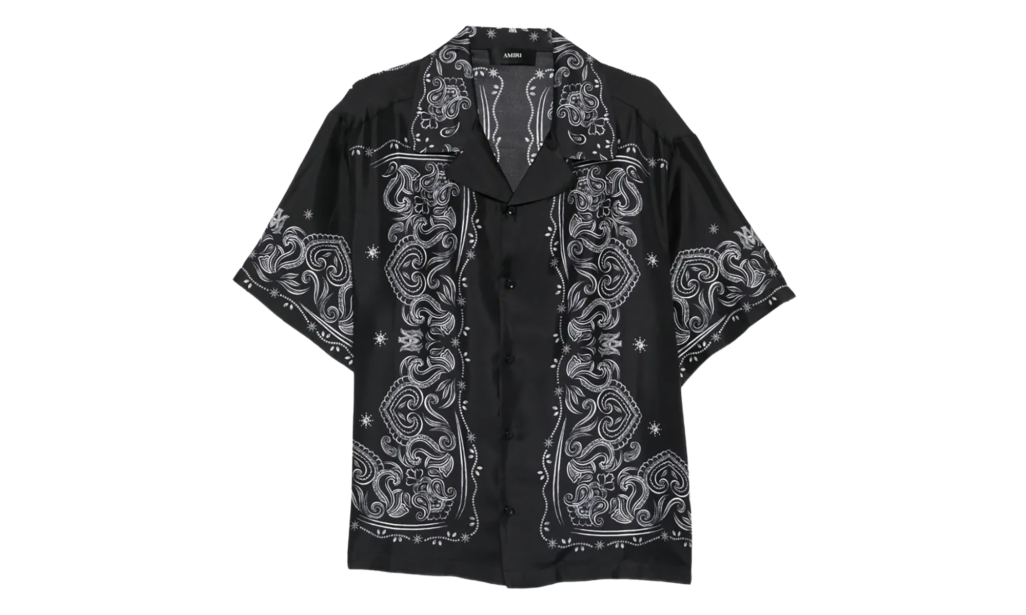 Bandana Paint Bowling Shirt "Black" AMTOSH1049 001