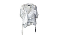 Bandana Reconstruct Wrap Shirt "Grey"