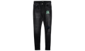 Watercolor MA Logo Jeans "Aged Black Green" SS22MDS012 023