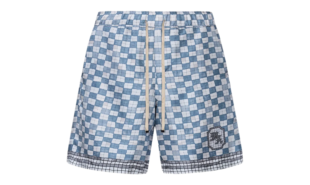 MA Checkered Shorts "Steel" AMBMSO1037 396