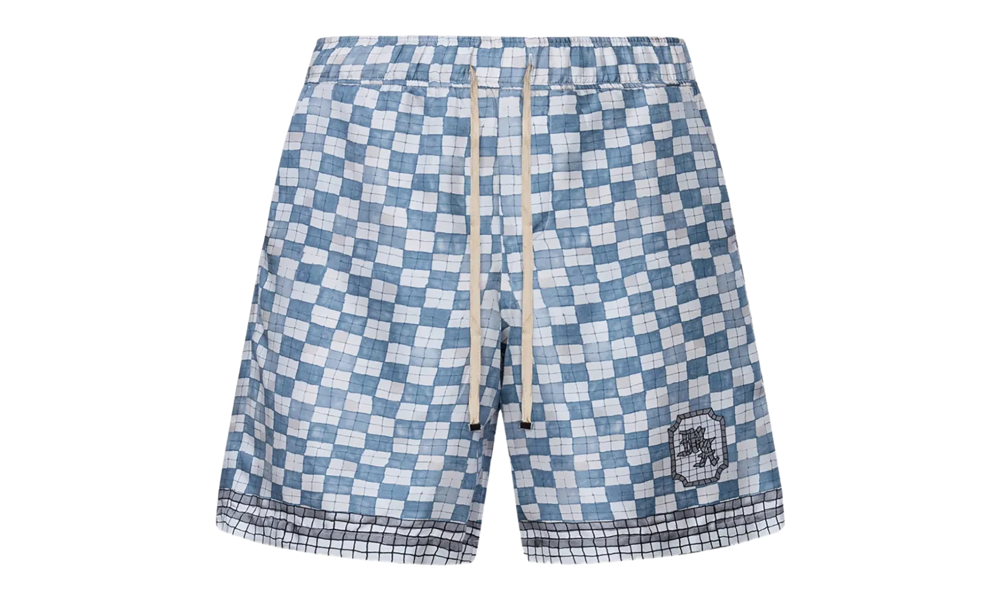 MA Checkered Shorts "Steel" AMBMSO1037 396