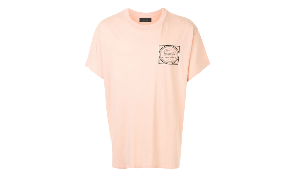 Les Amoureux Label Short Sleeve Tee Shirt "Peach" F0M03237CJ PCH