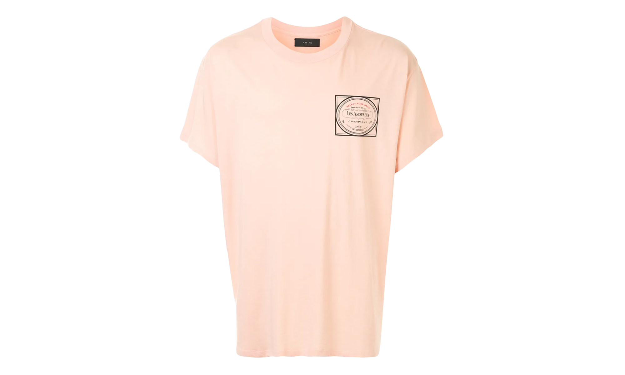Les Amoureux Label Short Sleeve Tee Shirt "Peach" F0M03237CJ PCH