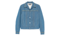 Crystal Pleated Cadet Jacket "Retro Indigo" AMDNJT1004 RETR