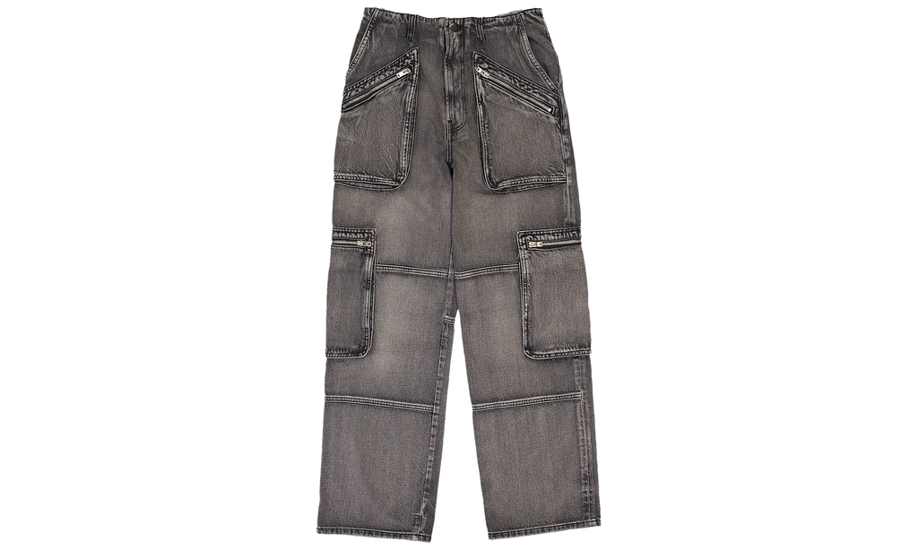 CARGO LOOSE STRAIGHT "Aged Black" PF22WDF019