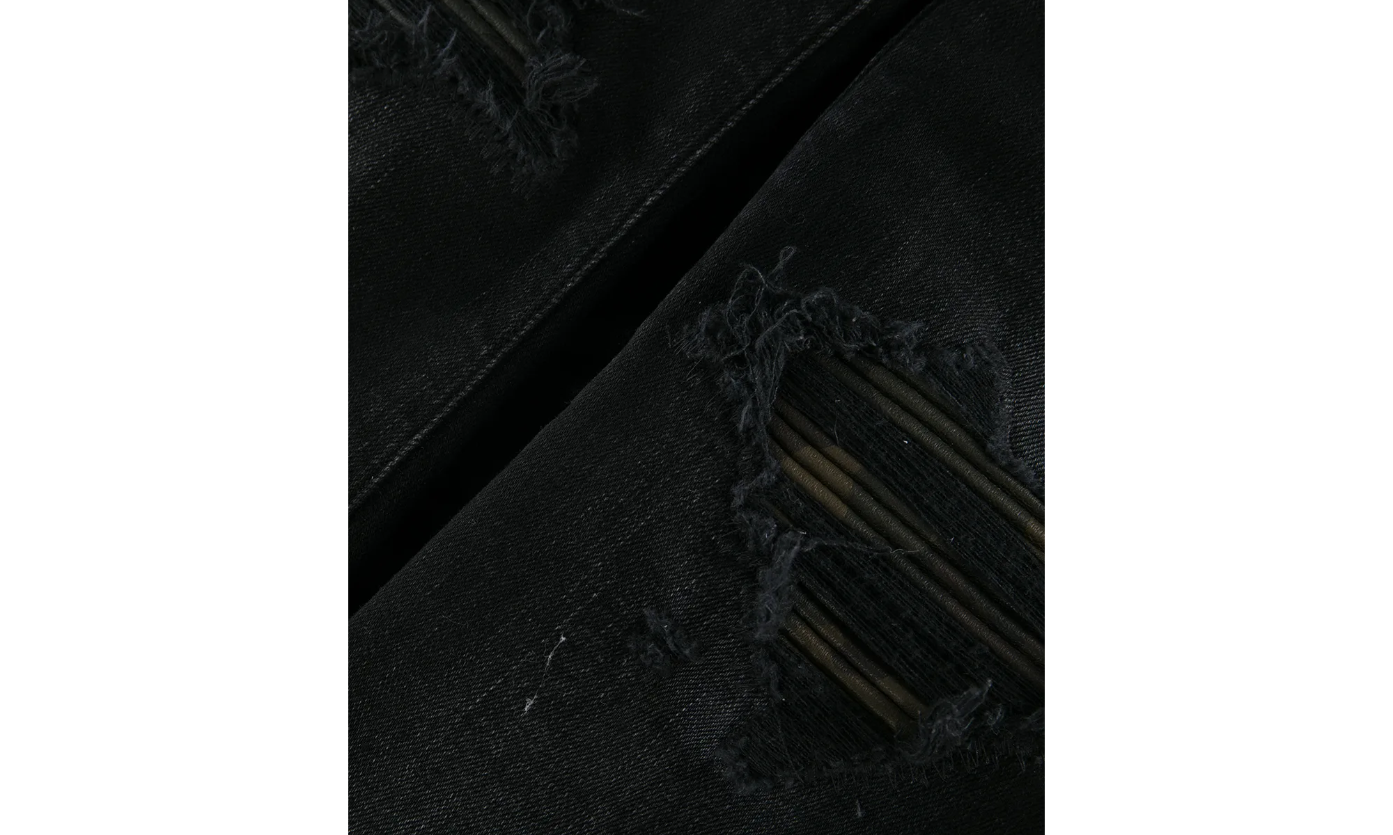 MX1 Camo Leather Patch Jeans "Aged Black" PF22MDS028 023
